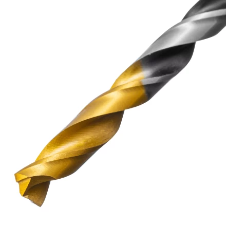 Сверло спиральное по металлу 6 x 93мм, Р6М5, Golden Tip, многогранная заточка Denzel 718278 купить в Нефтеюганске