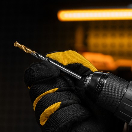 Сверло спиральное по металлу 6 x 93мм, Р6М5, Golden Tip, многогранная заточка Denzel 718278 купить в Нефтеюганске
