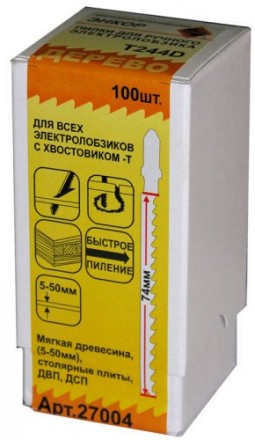 Пилка для электролобзика T244 D HCS 1шт/100 Энкор 27004 купить в Нефтеюганске