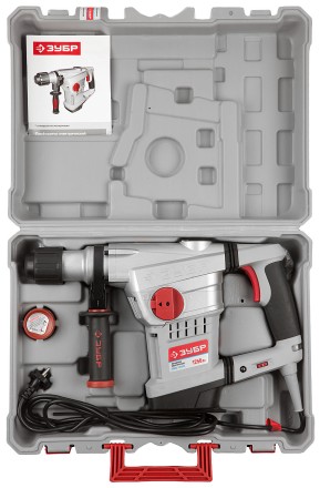 Перфоратор ЗУБР SDS-Max, 10Дж, 1250Вт, кейс ЗПМЭ-1250ЭК купить в Нефтеюганске