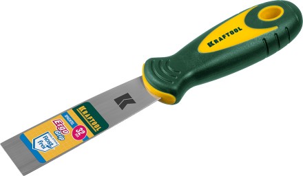Шпательная лопатка KRAFTOOL с 2-компонент ручк, профилиров нержав полотно, 32мм 10035-030 купить в Нефтеюганске