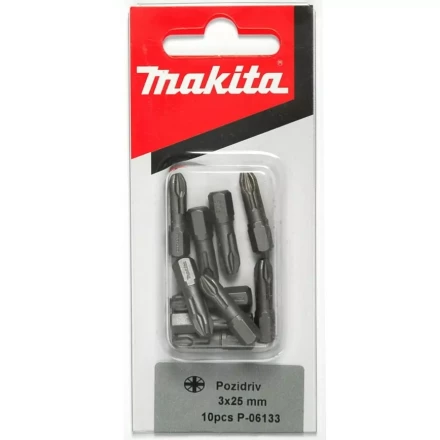Биты Makita PZ3 25мм 10шт (P-06133) купить в Нефтеюганске