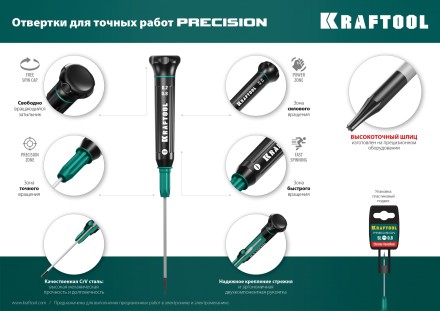 Отвертки для точных работ Precision 25681-0.8 купить в Нефтеюганске