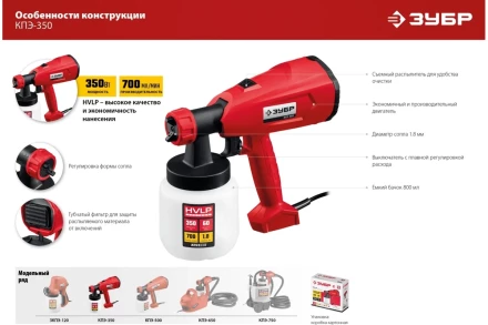Краскопульт электрический КПЭ-350 серия МАСТЕР купить в Нефтеюганске