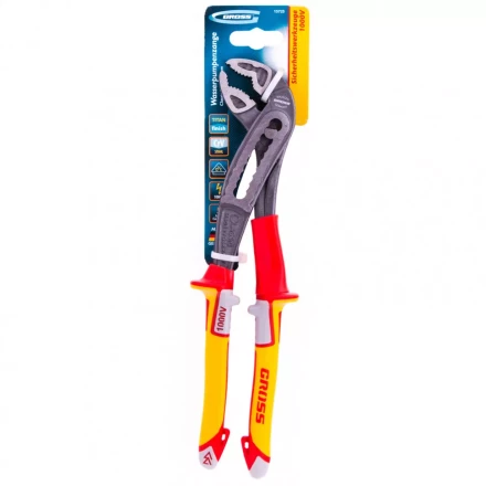 Клещи переставные диэлектрические рукоятки до 1000 В 240 мм Gross 15725 купить в Нефтеюганске