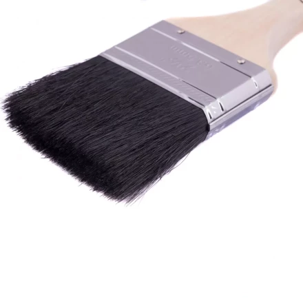 Кисть плоская натуральная черная щетина деревянная ручка размер 2,5 Mtx 82636 купить в Нефтеюганске