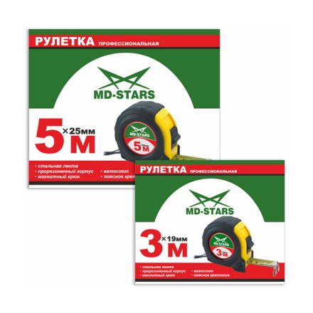 Рулетка измерительная MD-STARS 56-10025 купить в Нефтеюганске