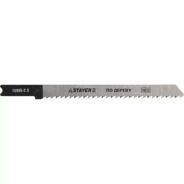 Полотна STAYER "PROFI", U101B, для эл/лобзика, HCS, по дереву, ДСП, ДВП, US-хвост., шаг 2,5мм, 75мм, 2шт 15995-2.5_z01 купить в Нефтеюганске
