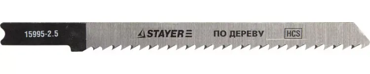 Полотна STAYER "PROFI", U101B, для эл/лобзика, HCS, по дереву, ДСП, ДВП, US-хвост., шаг 2,5мм, 75мм, 2шт 15995-2.5_z01 купить в Нефтеюганске