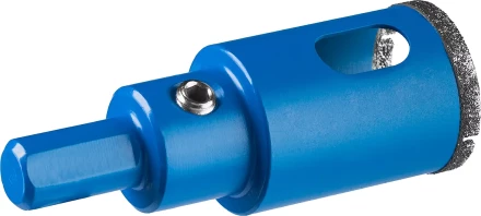 Коронка ЗУБР алмазная в сборе по кафелю, керамике с центрирующим сверлом и имбусовым ключом, зерно 60, 25мм 29850-25 купить в Нефтеюганске