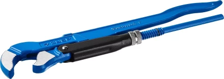 Ключ трубный рычажный ЗУБР &quot;ПРОФЕССИОНАЛ&quot;, тип &quot;S&quot;, изогнутые губки для труднодоступных мест, цельнокованный, Сr-V,  № 1, 1&quot; 27336-1_z01 купить в Нефтеюганске