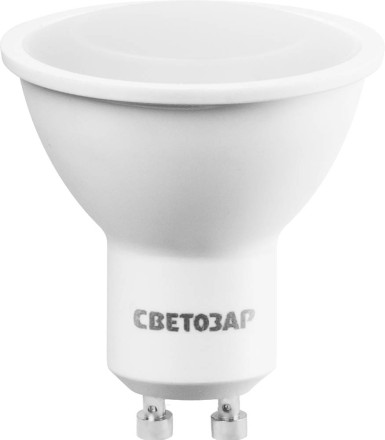 Лампы СВЕТОЗАР светодиодные &quot;LED technology&quot;, цоколь GU10, теплый белый свет (3000К), 220В, 5Вт (35) 44560-35_z01 купить в Нефтеюганске