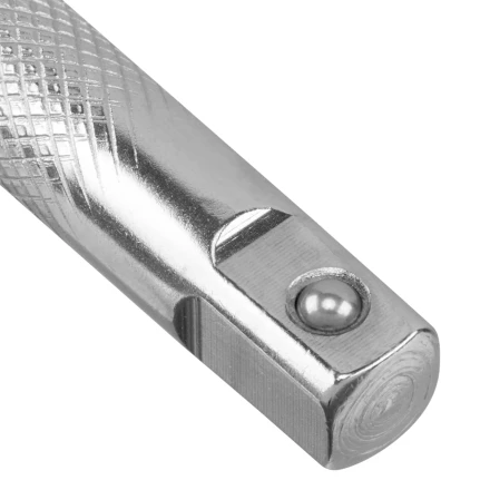 Вороток Г-образный, 375*100 мм, квадрат 1/2&quot;, CrV, матовый хром Denzel 14067 купить в Нефтеюганске