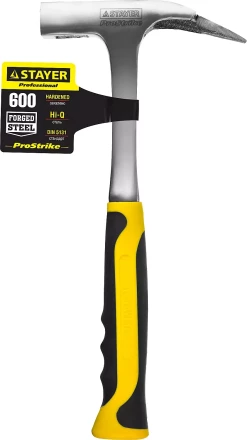 Молоток КРОВЕЛЬЩИКА STRIKE 600г цельнометаллический, STAYER Professional 20205 20205 купить в Нефтеюганске