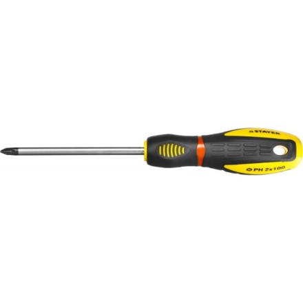 Отвертка STAYER &quot;PROFI&quot; &quot;PROTech&quot;, двухкомп рукоятка, намагниченная, Cr-Mo, PH2x100мм 25132-2-10_z02 купить в Нефтеюганске