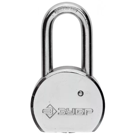 Замок навесной ЗУБР &quot;серия 272&quot; с удлинен закал дужкой, стальной корпус, 55мм 4-37272-55 купить в Нефтеюганске