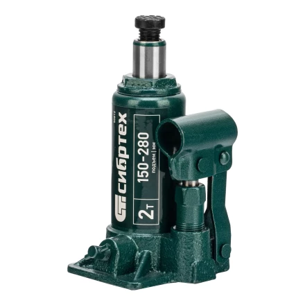 Домкрат гидравлический бутылочный Сибртех 50812, 2 т, 150-280 мм, в пласт. кейсе купить в Нефтеюганске