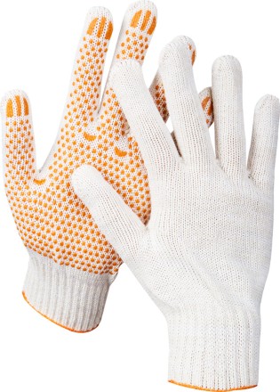 Перчатки STAYER &quot;МASTER&quot; трикотажные, 7 класс, х/б, с защитой от скольжения, L-XL 11404-XL купить в Нефтеюганске