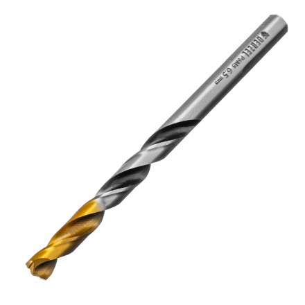 Сверло спиральное по металлу Denzel 6,5 x 93мм, Р6М5, Golden Tip, многогранная заточка, 718279 купить в Нефтеюганске