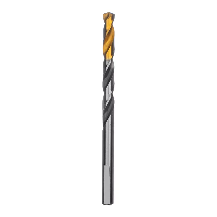 Сверло спиральное по металлу Denzel 6,5 x 93мм, Р6М5, Golden Tip, многогранная заточка, 718279 купить в Нефтеюганске