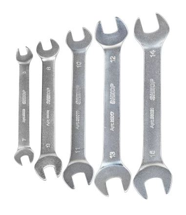 Набор ключей рожковых 5шт чехол Энкор 26066 купить в Нефтеюганске