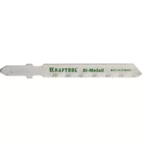 Полотна KRAFTOOL, T118AF, для эл/лобзика, Bi-Metall, по металлу (1,5-2мм), EU-хвост., шаг 1,2мм, 55мм, 2шт 159555-1,2