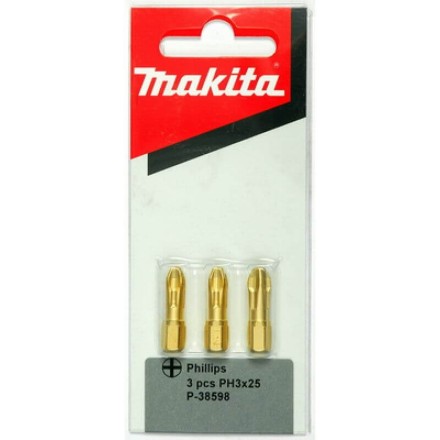 Биты Makita PH3 25мм 3шт, алмазные (P-38598) купить в Нефтеюганске