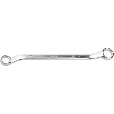Ключ ЗУБР &quot;ПРОФИ&quot; гаечный накидной изогнутый, Cr-V сталь, хромированный, 19х22мм 27132-19-22 купить в Нефтеюганске