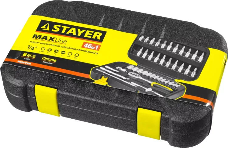 Набор слесарно-монтажного инструмента STAYER "MASTER", 46 предметов 27760-H46 купить в Нефтеюганске