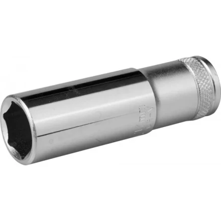 Торцовая головка KRAFTOOL &quot;INDUSTRIE QUALITAT&quot;, удлиненная, Cr-V, FLANK, хромосатинированная, 1/2&quot;, 17 мм 27807-17_z01 купить в Нефтеюганске