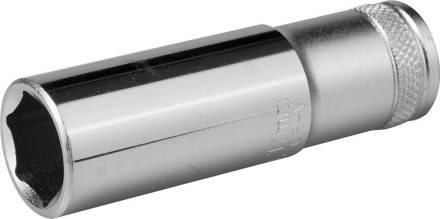 Торцовая головка KRAFTOOL &quot;INDUSTRIE QUALITAT&quot;, удлиненная, Cr-V, FLANK, хромосатинированная, 1/2&quot;, 17 мм 27807-17_z01 купить в Нефтеюганске