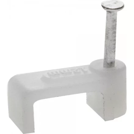 ЗУБР &quot;МАСТЕР&quot;. Скоба-держатель для плоского кабеля, с оцинкованным гвоздем, 9 мм, 40 шт 45112-09 купить в Нефтеюганске