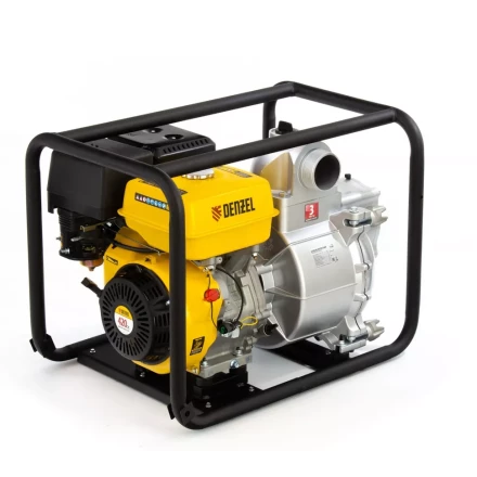 Мотопомпа бензиновая для грязной воды PX-80D, 15 л.с, 3&quot;, 1500 л/мин, глубина 8 м , напор 30 м Denzel 99204 купить в Нефтеюганске