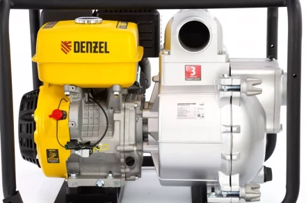 Мотопомпа бензиновая для грязной воды PX-80D, 15 л.с, 3&quot;, 1500 л/мин, глубина 8 м , напор 30 м Denzel 99204 купить в Нефтеюганске
