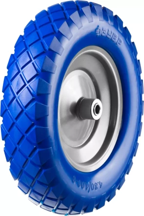 Колесо ЗУБР &quot;ПРОФЕССИОНАЛ&quot; полиуретановое, 380мм, посадочный размер 16мм 39912-2 купить в Нефтеюганске