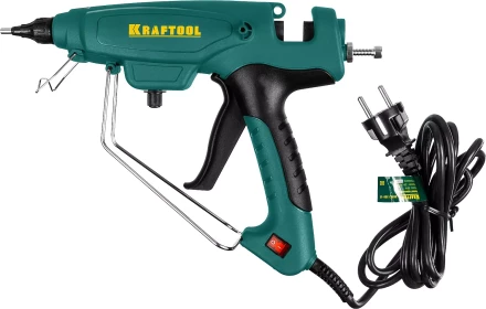 Пистолет клеевой (термоклеящий) &quot;PRO&quot;, KRAFTOOL 06843-300-12, электр, двухкомп корпус, регулятор темп, выход клея 1,5 кг/час, d=12мм, 300Вт 06843-300-12 купить в Нефтеюганске