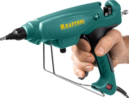 Пистолет клеевой (термоклеящий) &quot;PRO&quot;, KRAFTOOL 06843-300-12, электр, двухкомп корпус, регулятор темп, выход клея 1,5 кг/час, d=12мм, 300Вт 06843-300-12 купить в Нефтеюганске