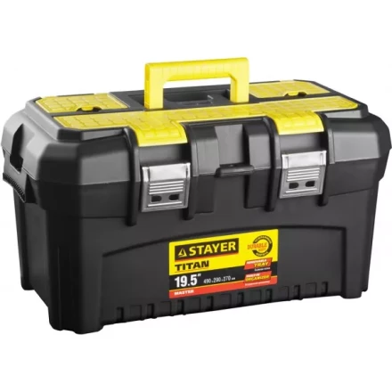 Ящик для инструмента &quot;TITAN-19&quot; пластиковый, STAYER 38016-19 купить в Нефтеюганске